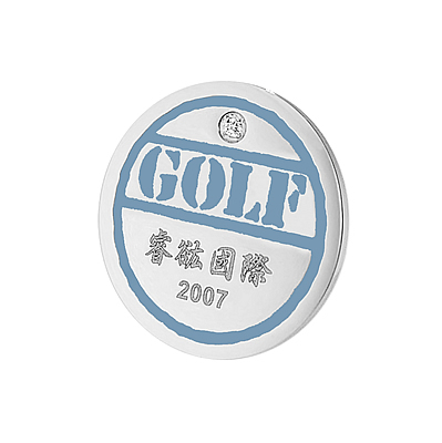 客製高爾夫球標-帽夾-果嶺球標-Golf藍閊設計款-GOLF-Blue-Design-Ball-Marker-FulgorJewel