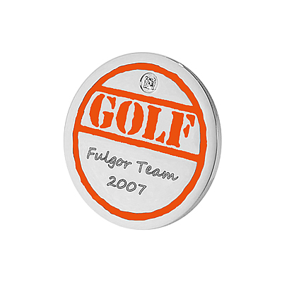 客製高爾夫球標-帽夾-果嶺球標-GOLF-橘色設計款-GOLF-Orange-Design-Ball-Marker-FulgorJewel